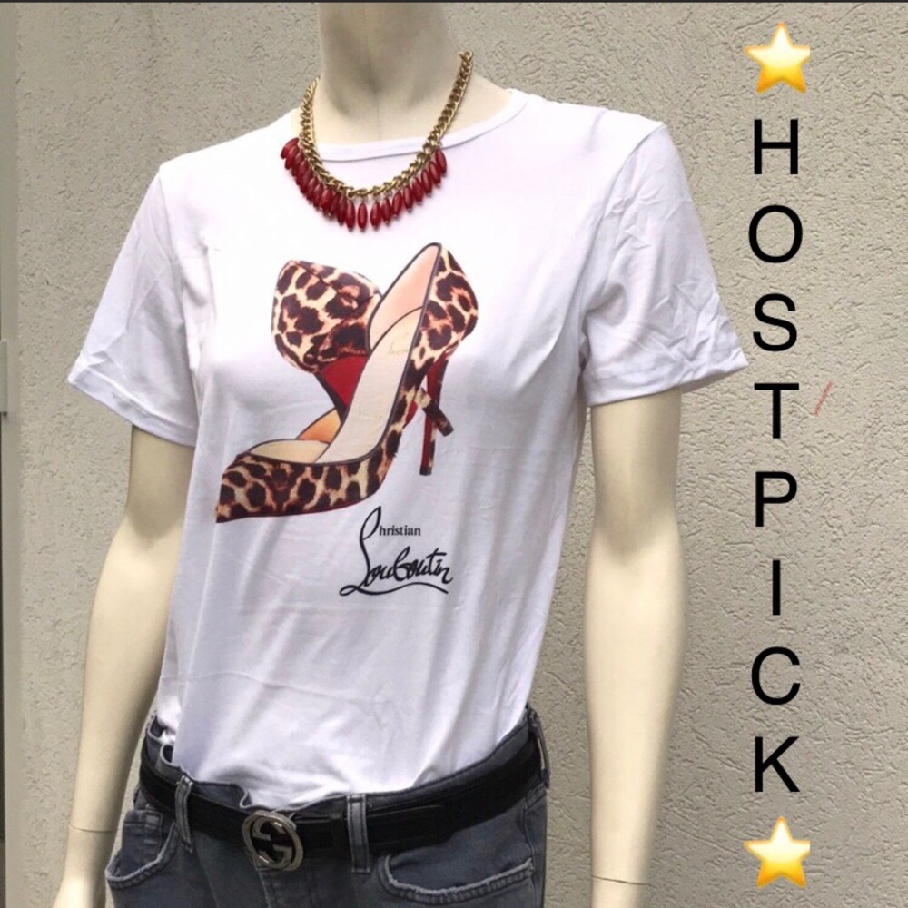 Last one Novelty Shoe T shirt